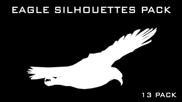 Eagle Silhouettes - 13 Pack