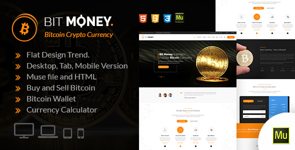 Bit Money - szablon Muse Bitcoin Crypto Currency Muse