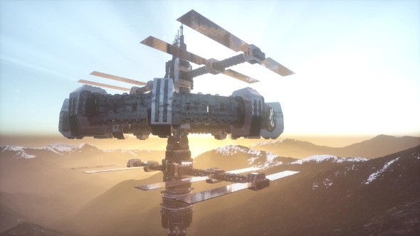 Alien UFO at Earth alt