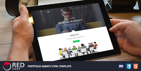 Red Leaf – Portfolio Agency HTML Template