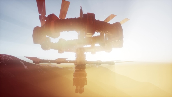 Alien UFO at Earth alt