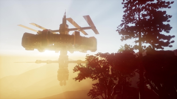 Alien UFO at Earth alt