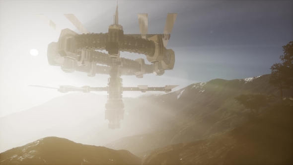 Alien UFO at Earth alt