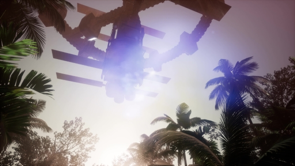 Alien UFO at Earth alt