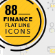 88 Finance Line Icons - GraphicRiver Item for Sale