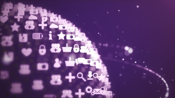 Purple Apps Loop Turns Into Sphere alt