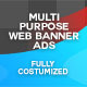 Multi Purpose Web Banner Ads - GraphicRiver Item for Sale