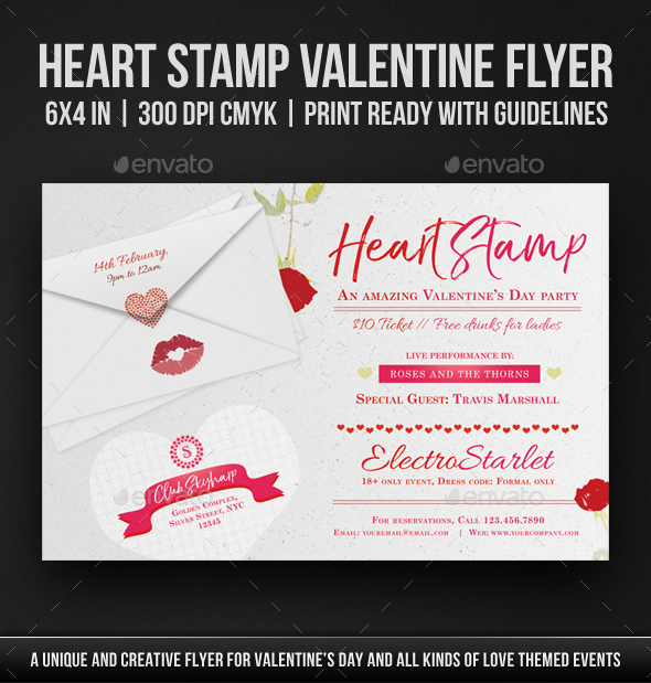 Heart Stamp Valentine Flyer