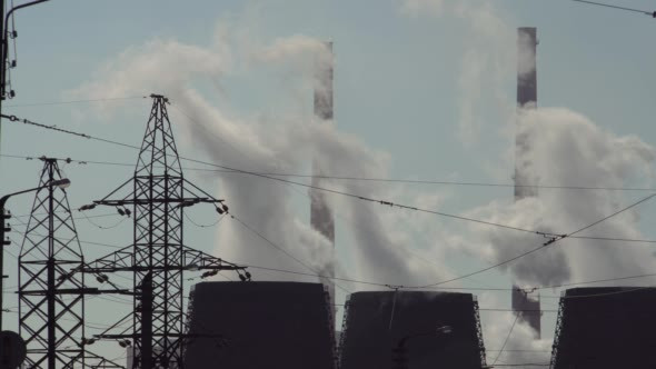 Pollution of Atmosphere by an Industrial