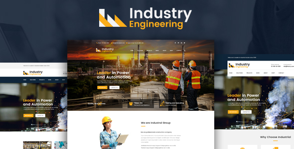 Industry Engineering – Industrial And Engineering HTML Template