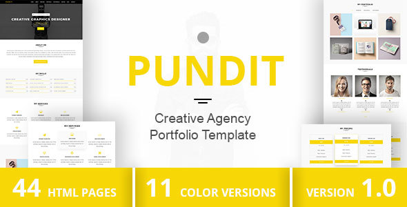 PUNDIT - Creative Agency Portfolio Template