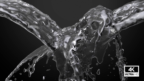 Fountain Pure Water Splash Collision alt