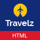Travelz - Travel, Tour Booking ,  Hotel , Mega  HTML5 Template - ThemeForest Item for Sale