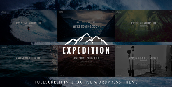 Expedition Fullscreen Interactive WordPress Theme