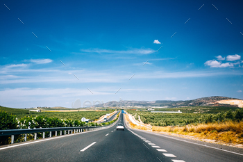 Beautiful asphalt freeway, motorway, highway in Andalusia, Spain / Photodune, Misc