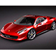 Ferrari 458 Italia 3d model. - 3DOcean Item for Sale