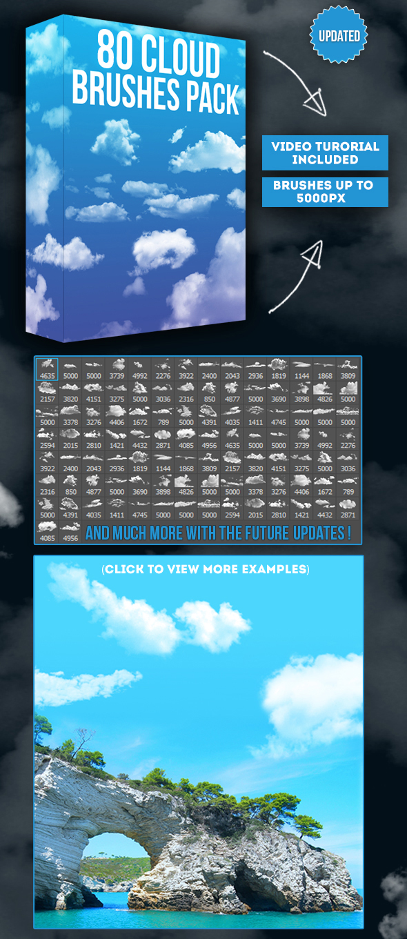 80 Cloud Brushes Pack