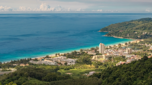 Sunny Day at Karon Beach View Point, Phuket, Thailand