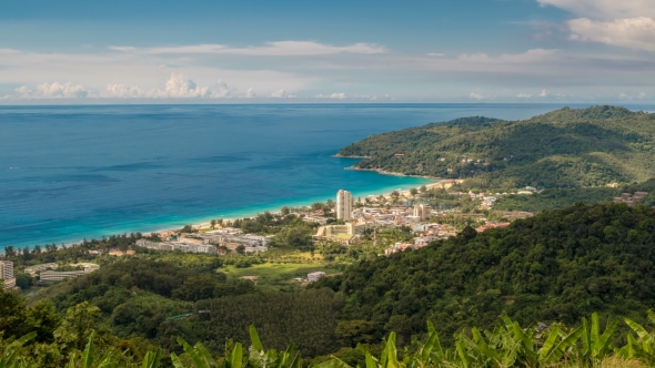 View Sea and Jungle and Beautiful Phiket Island, Thailand