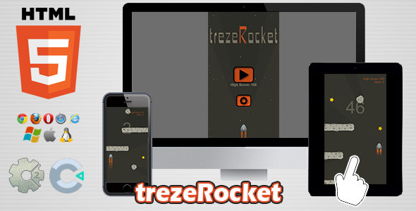 trezeRocket - HTML5 Skill Game