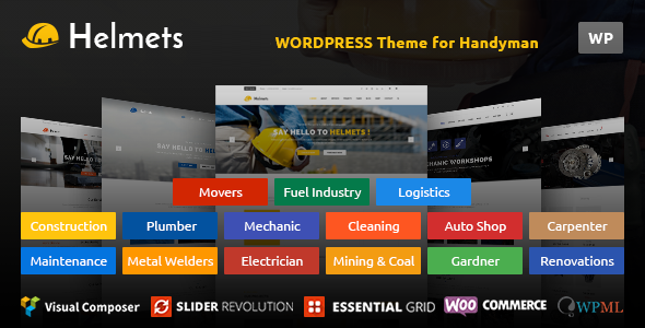 Helmets - WordPress Theme for Handyman