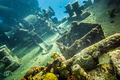 Shipwreck underwater at the depth in Caribbean. - PhotoDune Item for Sale