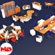 Office Furniture Interior Decoration Set - 3DOcean Item for Sale