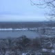 Winter Evening in Kiev over the Dnepr River - VideoHive Item for Sale