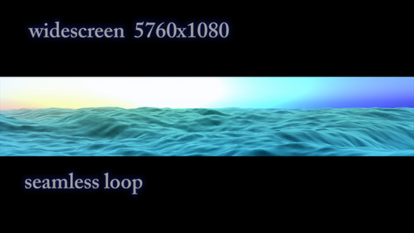 Widescreen Rainbow Ocean