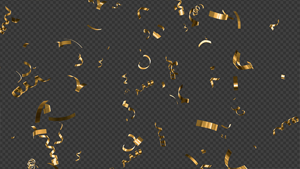 Golden Confetti Festive Background alt