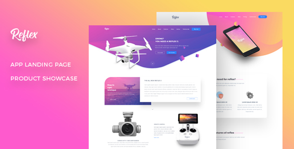 Reflex - App Landing Page & Product Showcase