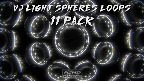 VJ Light Spheres Loops - 11 Pack alt
