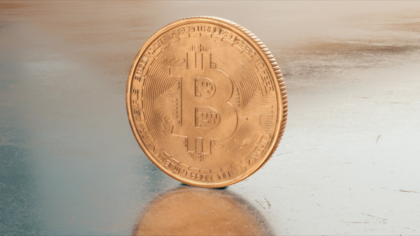 Bitcoin Cryptocurrency Close Up