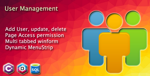 User management and Dynamic MenuStrip with Access privilege in winform