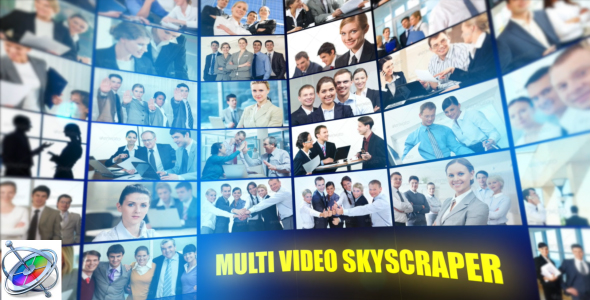 Multi Video Skyscraper - Corporate Template - Apple Motion