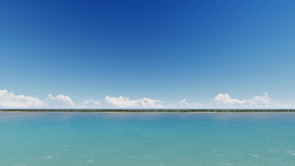 Aerial Shot of a Small Tropical Island alt