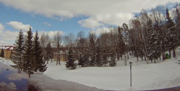 Time Lapse Of Winter Landscape