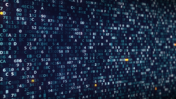 Emercoin Captions Appearing Among Changing Hexadecimal Symbols on a Computer Screen alt