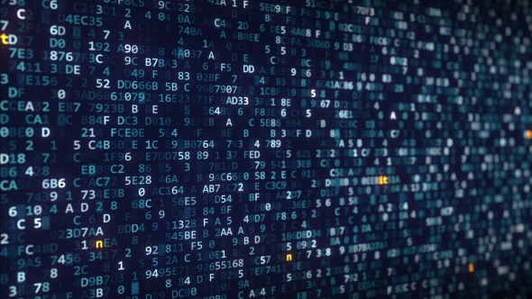 Litecoin Captions Appearing Among Changing Hexadecimal Symbols on a Computer Screen alt