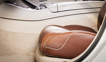 inside luxury car interior