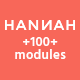 Hannah – 100+ Responsive Modules + StampReady, MailChimp and CampaignMonitor compatible files - ThemeForest Item for Sale