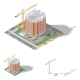 Building House Pouring a Reinforced Concrete - GraphicRiver Item for Sale
