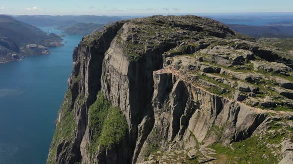 Pulpit Rock Preikestolen Beautiful Nature Norway