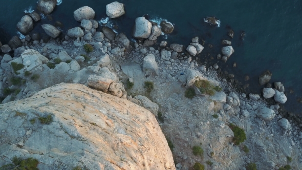 Amazing Aerial Shot of Rock Formation in Crimea