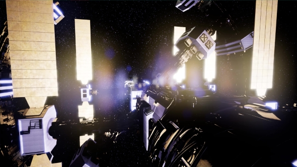 Spaceship Travelling Through the Universe alt