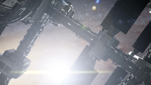 Spaceship Travelling Through the Universe alt