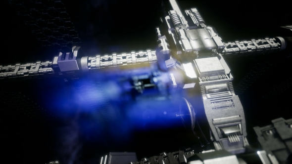 Spaceship Travelling Through the Universe alt