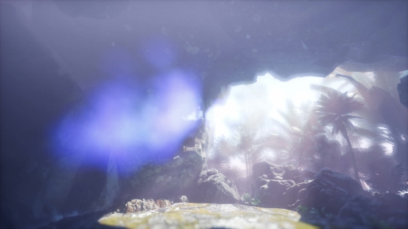Sun Light Inside Mysterious Cave alt