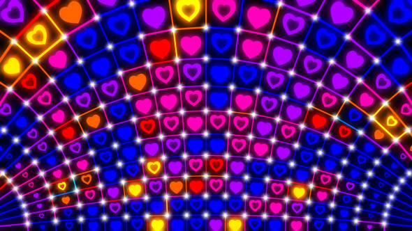 Heart Glowing Flashing