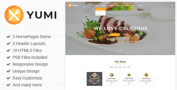 Yumi | Restaurant HTML5 Template
